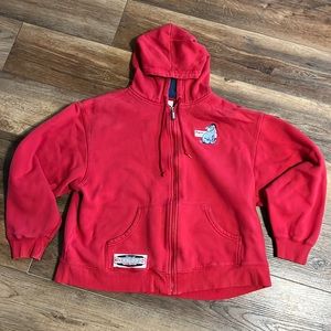 ⭐️ eeyore zip up hoodie & piglet ears (headband)